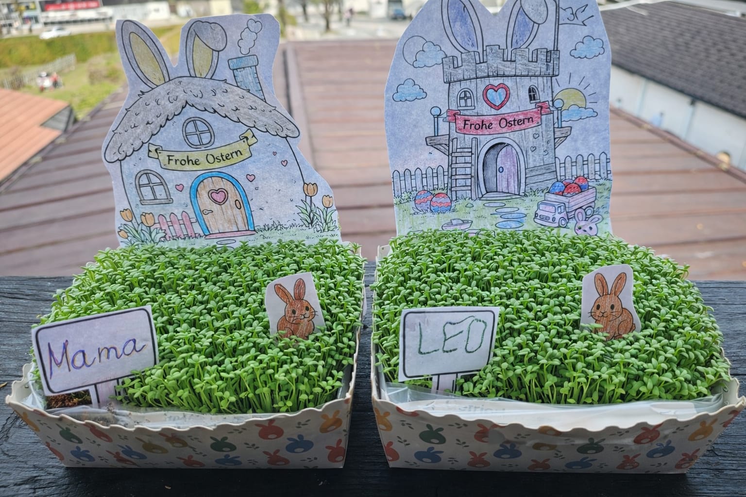 DIY Kresse-Garten zu Ostern – süßes Bastelprojekt mit Kindern (inkl. Malvorlage)