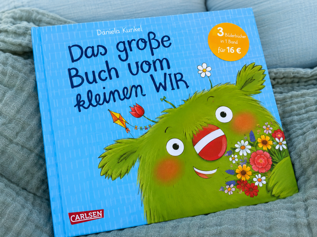 Das kleine WIR Bücher-Set von Carlsen mit Bilderbüchern, Soundbuch und Malblock als Geschenk zum Kindergartenabschied und zur Einschulung.
